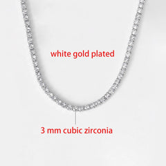 PAVOI 14K vergoldete Tennis-Halskette mit birnenförmigem Zirkonia für Damen – Tennis-Halsketten – Größen 15" und 18"