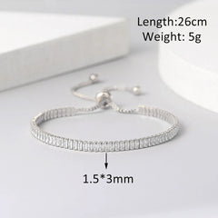 PAVOI 14k Gold Plated Tennis Bracelets for Women - Paperclip Link Chain and Cubic Zirconia Gold Bracelet - Trendy Bridal Jewelry
