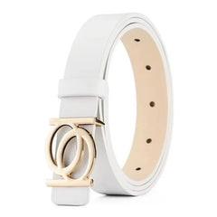 Leather Belt Alloy Buckle Men Business Attire