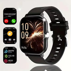 Father's Day and Summer Festivals:New Smartwatch (Black & Pink) Wearable Device Super Bowl, Super Bowl Outdoor Sports、Smart watch, wireless talking/dialing, multi-sport mode, call reminder and rejection, SMS reminder message reminder various APP reminders