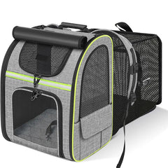 NUGGAL Expandable Pet Carrier Backpack with Breathable Mesh Tent