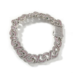 1-100 Niche design flower zircon infinite chain necklace trendy brand versatile high-end hip-hop accessories