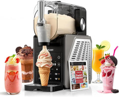 Slushie Machine, 85oz Ice Cream Machine & Slushy Machine for home, with LED Display, 6 Preset Programs for Margaritas, Frappés,