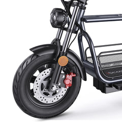 IScooter DX5 Elektroroller, 48V 15.6Ah Akku, 1500W Motor, 15 Zoll Tubeless Reifen, 55Km/h Höchstgeschwindigkeit, hydraulische Scheibenbremsen