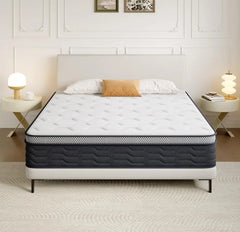 25cm Hybrid Memory Foam Spring Mattress Body Support Spinal Alignment Hydro Memory Foam Spring Coil Mattress