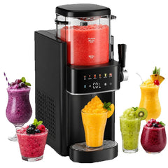 6-in-1 Slushie Machine, Ice Cream Maker and Margarita Machine, No Ice Needed Rapid Chill Slushy Maker for Home, Parties, Frozen Drinks, Frappe, Smoothie, 6 preset mode, Self-Freezing, Automatic cleaning,DealsForYouDays,Father's Day Gift