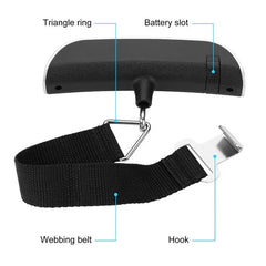 Pèse-bagage numérique portable 50kg/110lb Balance de voyage électronique pour valise Outil de pesée