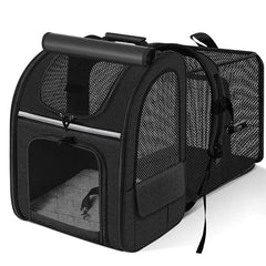 NUGGAL Expandable Pet Carrier Backpack with Breathable Mesh Tent