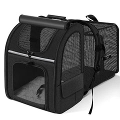 NUGGAL Expandable Pet Carrier Backpack with Breathable Mesh Tent