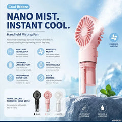 Ventilateur de climatiseur trois-en-un avec lumière LED Humidificateur portable Ventilateur de climatiseur 3/4 vitesses Ventilateur à jet d'eau portable pour voyage en extérieur