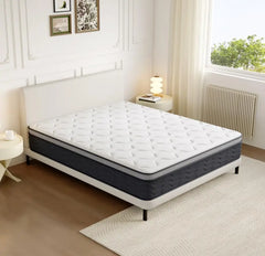 25cm Hybrid Memory Foam Spring Mattress Body Support Spinal Alignment Hydro Memory Foam Spring Coil Mattress