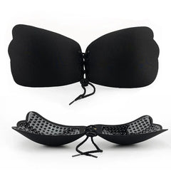 PUFF Klebe-BH – Nr.1 Push-up Klebe-BH, wasserdicht & schweißfest, unsichtbarer BH, wiederverwendbarer Silikon-Klebe-BH für Frauen, inklusive Aufbewahrungsplatte & austauschbaren Pads