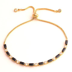 14K gold-plated bracelet Square link jointed chain Punk hip-hop style men's and women's universal bracelet Golden tone fashionable accessory waterproof women's bracelet
