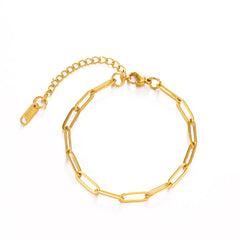 PAVOI 14K vergoldete Chunky Ketten Halsketten für Frauen - Gold Statement Halskette mit gestuften Gliedern - Breite ovale Glieder Hantelglieder Paperclip Ketten