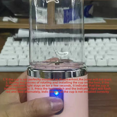 Tragbarer Mixer Flasche Elektrisch 6 Klingen Multifunktions-Entsafter Frischsaft Smoothie Mixer Eiscrasher Lebensmittelprozessor