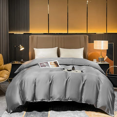 Housse de Couette en Soie de Mûrier 100% Soie Housse de Couette Douce Respirante 240x260 Housse de Couette Grande Taille