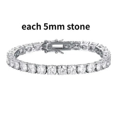 Tennisarmband aus rhodiniertem 925er Silber – 2mm