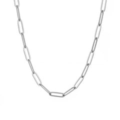 PAVOI 14K vergoldete Chunky Ketten Halsketten für Frauen - Gold Statement Halskette mit gestuften Gliedern - Breite ovale Glieder Hantelglieder Paperclip Ketten