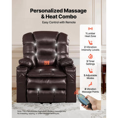 Uimoso Power Lift Recliner Chair with Heat & Massage, Triple Motor Electric Recliner