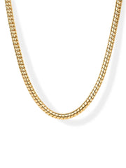 PAVOI 14K vergoldete Chunky Ketten Halsketten für Frauen - Gold Statement Halskette mit gestuften Gliedern - Breite ovale Glieder Hantelglieder Paperclip Ketten