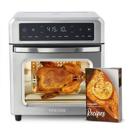 COSORI R121 11-in-1 Air Fryer Oven , 13Qt Small Footprint Airfryer combo with Rotisserie, Toast, Bake, Roast, Reheat Functions and more, Recipe Book & 6 Accessories Included, Perfect for Small Contertop DealsForYouDays, SummerWins