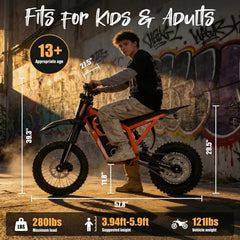 ESKUTE Nova X E-Bike für Erwachsene, Vatertagsgeschenk, 4000 W Spitzenleistung, Offroad-E-Bike mit Vollfederung, 48 V 22,8 Ah, All-Terrain-Fahrrad für Campingausrüstung
