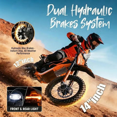 ESKUTE Nova X E-Bike für Erwachsene, Vatertagsgeschenk, 4000 W Spitzenleistung, Offroad-E-Bike mit Vollfederung, 48 V 22,8 Ah, All-Terrain-Fahrrad für Campingausrüstung
