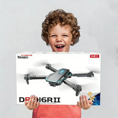 Aerial Photography Drone, Foldable Kids RC Quadcopter with Dual Cameras, Beginner Drone with Headless Mode, One-key Takeoff & One-key Landing, Foldable WiFi FPV Drone, Perfect Holiday, Carnival and New Year Gifts for Kids Ages 14+, TongLi Drone