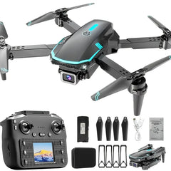 Aerial Photography Drone, Foldable Kids RC Quadcopter with Dual Cameras, Beginner Drone with Headless Mode, One-key Takeoff & One-key Landing, Foldable WiFi FPV Drone, Perfect Holiday, Carnival and New Year Gifts for Kids Ages 14+, TongLi Drone
