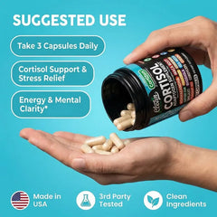 Clean Nutra Ashwagandha Cortisol Supplements For Women, Maca Root, Slippery Elm, Fenugreek, Shilajit, Rhodiola, Sea Moss & More for Women's Cortisol Supplements Capsules – CortiZEN