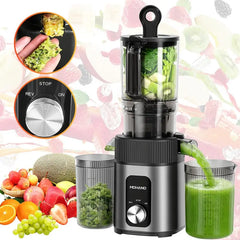 【FathersDayGift】Quiet and powerful 200W stainless steel fruit and vegetable juicer