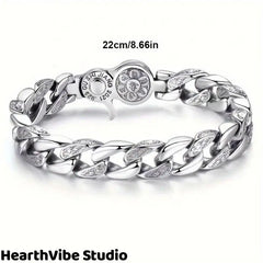 Herren poliertes Kettensportarmband – Schicke Sportarmbänder für Herrenschmuck, stylische Herrenmode-Accessoires, ideal für den täglichen Gebrauch, perfektes Geschenk für geliebte Menschen