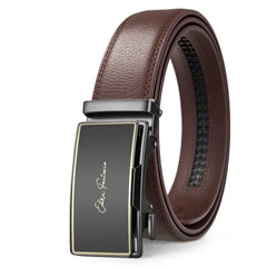 Leather Belt Alloy Buckle Men Business Attire