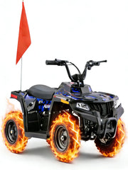 QEASET Electric atv Dirt Quad, 36V 500W Motor, 12-15mph Speed, Twist Grip Acceleration & Hand Operated Disc Brakes,Knobby Air Tires, Multiple Colors, Holiday Gifts