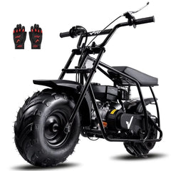 FRP GMB100 Gas Powered Mini Dirt Bike for Teens and Adults, 99CC Engine, 28 MPH, Black Off-Road Motorcycle