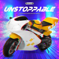 Aqzb Mini Motorcycle Toy 49 2 Stroke Pocket Motorcycle Up to 20mph Max Weight 170lbs Gas Powered Pocket Motorbike for Kids Over 12 Years Old Black