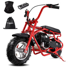 Oryxearth OGMR105 Basic Mini Dirt Bike, 105cc 4-Stroke Gas Powered Off Road Bike for Teens and Adult, 28mph, Up to 165 LBS, Racing Red