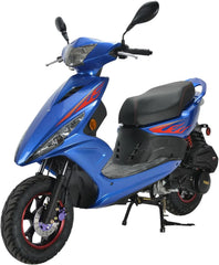 HHH Wave 150cc Fully Automatic Gas Street Scooter Moped for Adults 150cc Street Bike with 10" Aluminum Wheels - Red