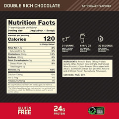 Optimum Nutrition Gold Standard 100% Whey - Double Rich Chocolate, 5 lbs