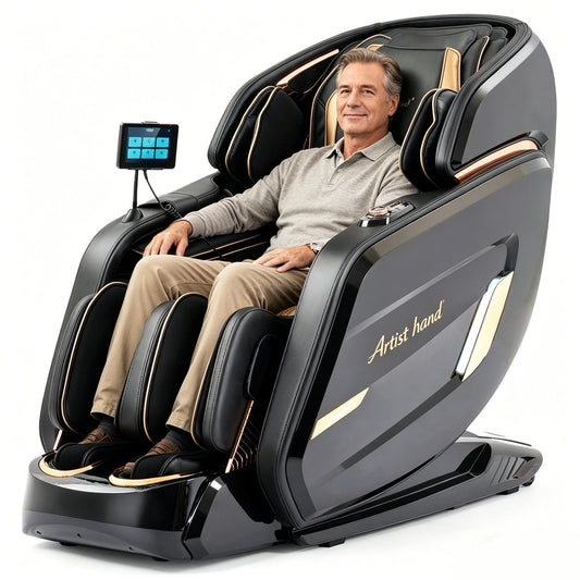 Oversized 4D Full Body Zero Gravity Airbag Shiatsu Massage Chair Recliner 24Mode
