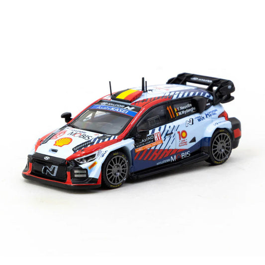 Tarmac Works Hyundai i20 N Rally1 Hybrid Rallye 2024 Winner 1:64 Diecast Car