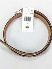 TOTEME Women's Thin Pebbled Leather Belt in Tan Size 70 (MSRP $380)