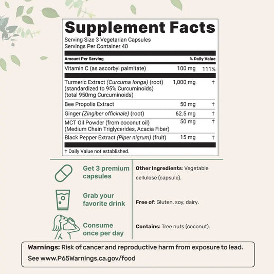 Turmeric Curcumin 1000mg with Black Pepper