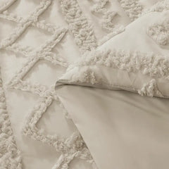 Full Size Comforter Set Autumn Leaf, Tufted Boho Bedding Farmhouse Bed Set, All Season 7 Pieces Bed in a Bag with Sheets, Pillowcases & Shams