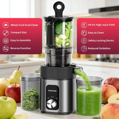 【FathersDayGift】Quiet and powerful 200W stainless steel fruit and vegetable juicer