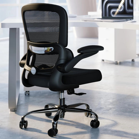 330 lbs Ergonomic Mesh Office Chair – Reclining Swivel Rolling Desk Chair
