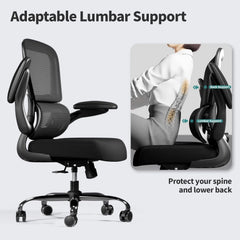 330 lbs Ergonomic Mesh Office Chair – Reclining Swivel Rolling Desk Chair