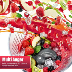 【FathersDayGift】Quiet and powerful 200W stainless steel fruit and vegetable juicer