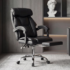 375LBS Big & Tall Heavy Duty Ergonomic Office Chair – Reclining Executive Desk Chair