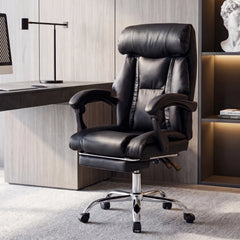 375LBS Big & Tall Heavy Duty Ergonomic Office Chair – Reclining Executive Desk Chair